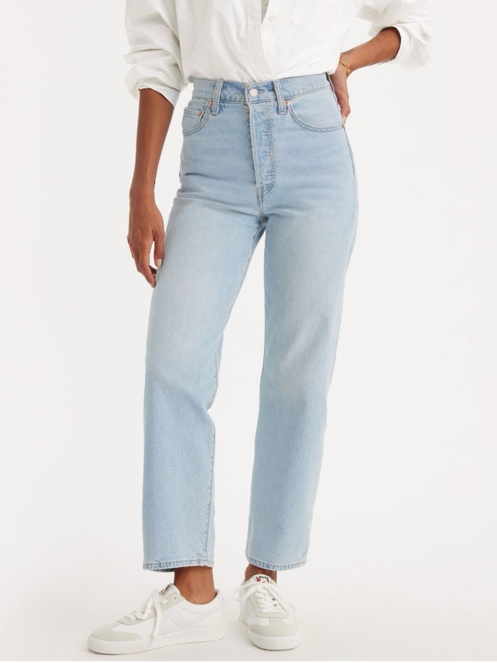 Levi’s Ribcage straight ankle jeans (size 24)